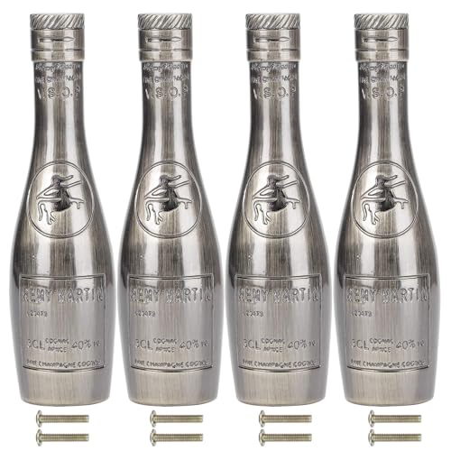 Herchr HERCHRP91ZE0VQBI-11 105Mm Drawer Pulls And Knobs 4 Pack Wine Bottle Shaped Cabinet Handles 105Mm Cabinet Knobs Kitchen Cabinet Pulls Cupboard Door Handle Knobs Drawer Dresser Pulls Decorative Knob Drawer Pulls Bronze