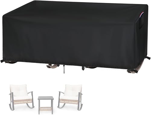 Fizentia Waterproof Patio Sofa Cover 70x21x29in 3-Piece Set