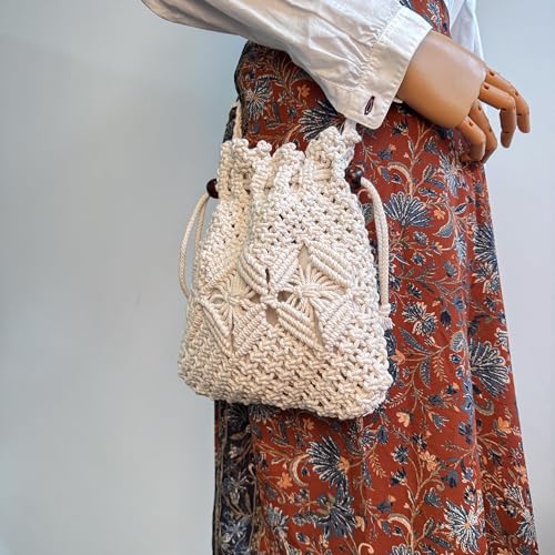 Eiyye Boho Crossbody Summer Beach Bag - Handwoven String Boho Crochet Purse3