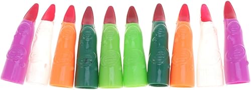 Toyvian Punteros de dedo para leer, dedos de bruja falsos realistas, garras de uñas de plástico coloridas, cubiertas de uñas falsas, para cosplay,