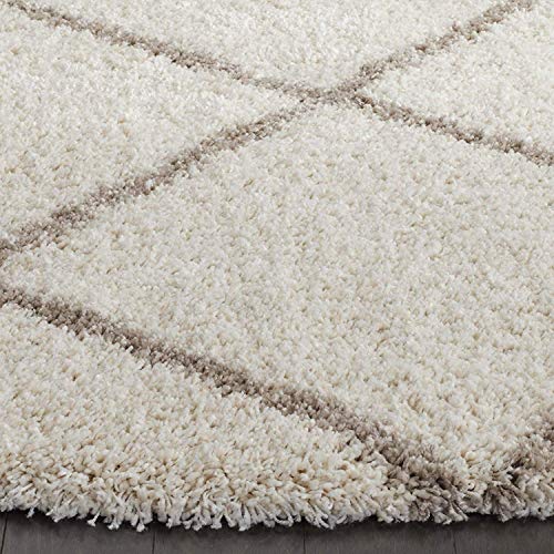 Image of Handwoven Microfibre 3D Rug for Living Room (Ivory & Beige, 9 X 12 Feet, Microfibre)