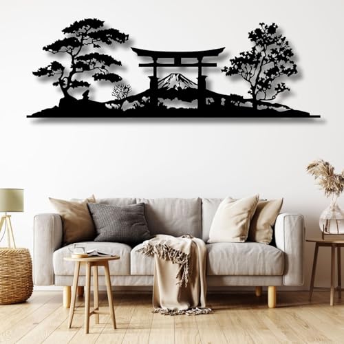 Large Japanese Torii Metal Wall Decor, Suitable for Living Room,