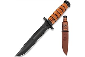 7-Inch Fixed Blade USMC Kabar Combat Fighter Knife with Sheath