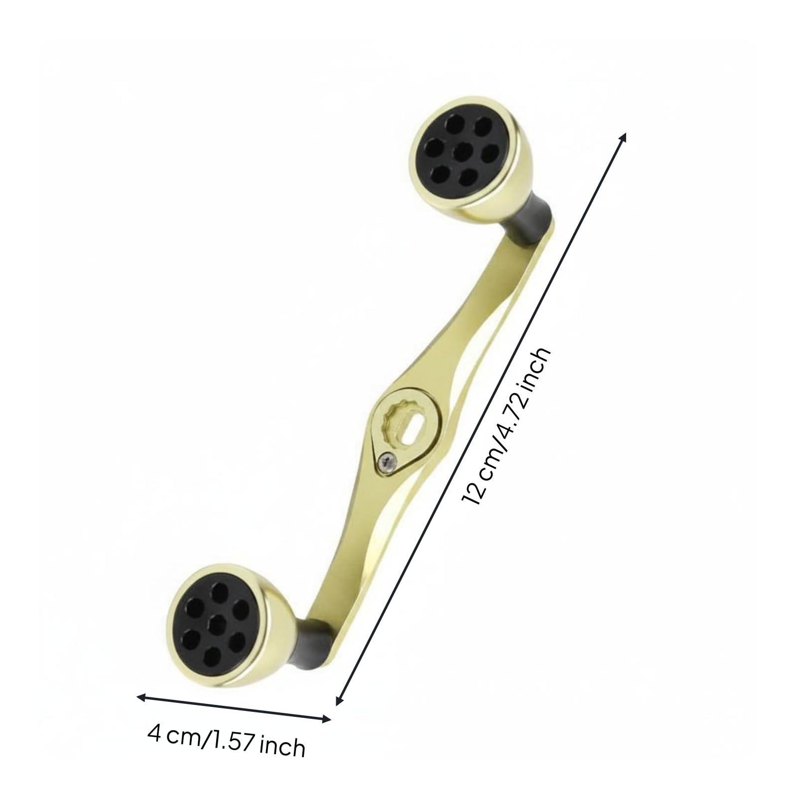 1 Pezzo Manovella Mulinello Pesca Manico Crank Pomello Metallo Impugnatura Sostituzione in Lega di Alluminio Lavorata CNC per Migliorare La Leva con
