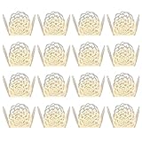 Gadpiparty Dessert 50pcs Truffle Wrappers Chocolate Candy Cups Truffle Liners Truffle Cups for Baby Shower Bridal Shower Birthday Wedding Party Supplies Golden Cake Baking Cup