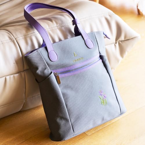 Bolso Tote bordado 13.7" de lona para mujer miniatura 2