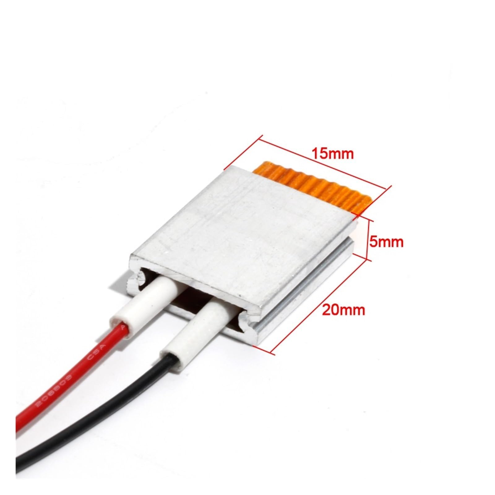 Element grzejny PTC 1 szt. PTC13 Aluminiowa obudowa Miniaturowy automatyczny rdzeń o stałej temperaturze(12V 50C 1-5W)