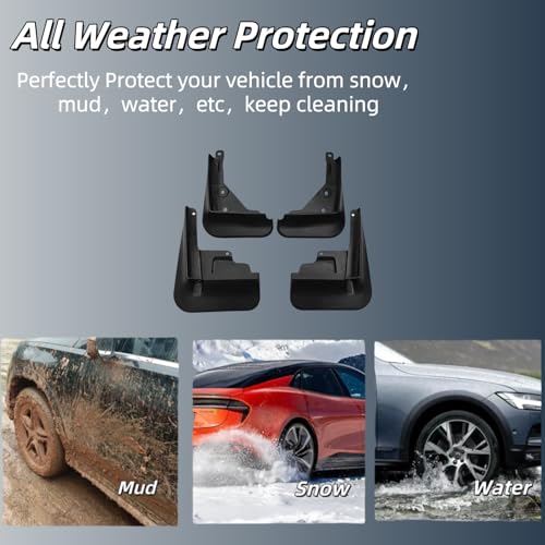 Image of Mud Flaps Splash Guards Compatible with Toyota Corolla Sedan SE LE 2020-2026, All Weather Exterior Accessories for 12th Gen Pre-Facelift Only