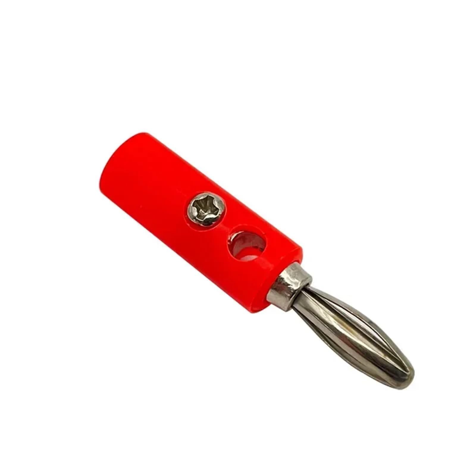 Conector de Altavoz Banana Horn de 40/200 Uds. Compatible con Cable de Altavoz de hasta 3mm de diámetro(40 Black)