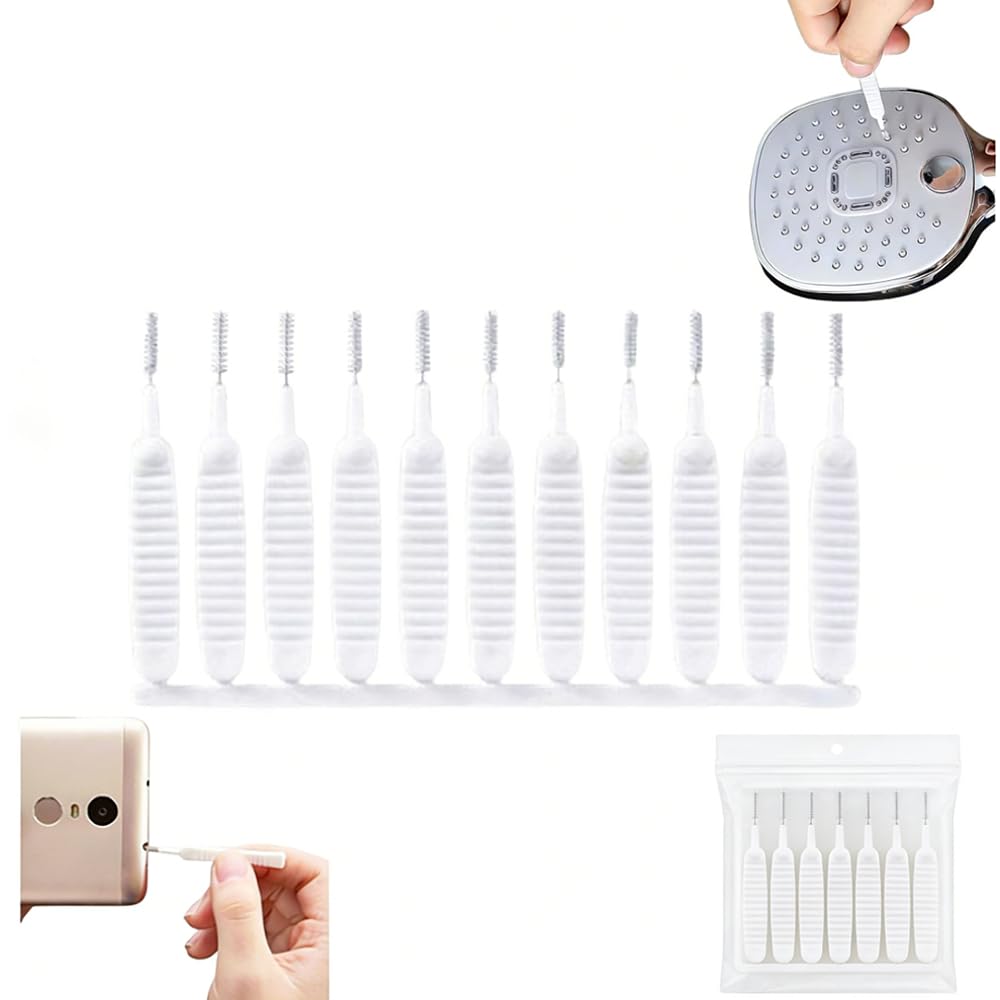 Shower Head Cleaning Brush, Gap Hole Anti-Clogging Cleaning Brush, Upgrade Shower Head Cleaner Picks Brush Tiny Cleanings Brushes for Showers Heads Multifunction Showers Head Cleanings Brushes (10pcs)