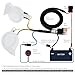 FARBIN Car Horn Kit with Button Waterproof 12V Super Loud Train Horns Electric Truck Horns Universal for Car Motorcycle Truck Boat (black, Snail Horn with Wire and Button)