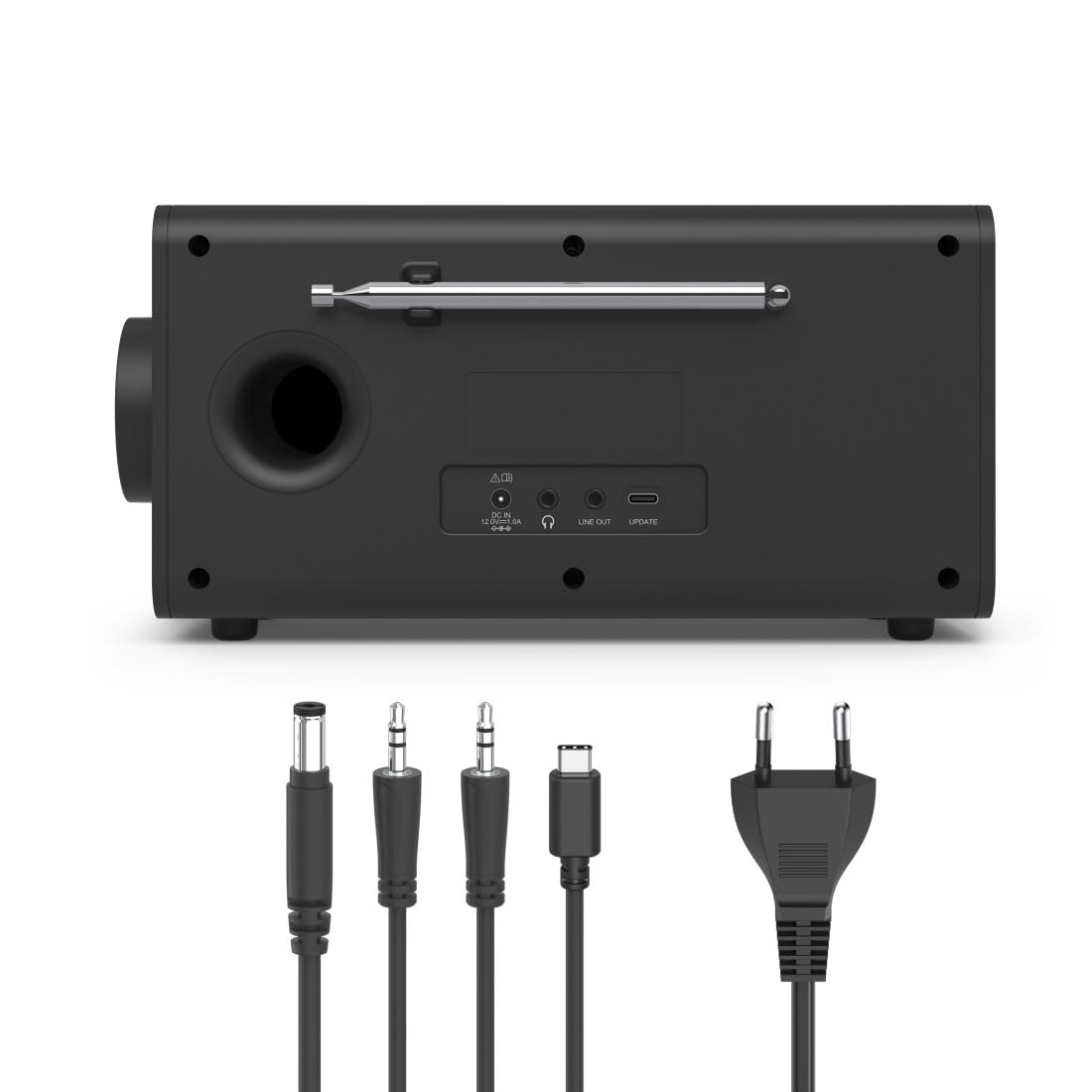 Hama | Digitales DAB/DAB+ und FM Radio mit Bluetooth. (Tischradio mit Farbdisplay, kabelloser Lautsprecher für Musik, Radiowecker mit 30 Voreinstellungen) Schwarz.