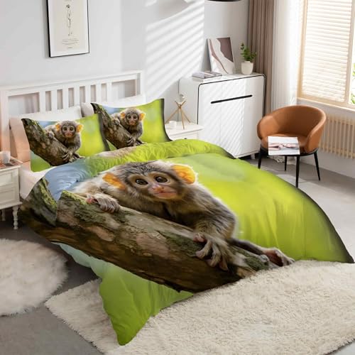 Housse de couette 200x200 singe lit double en microfibre douce facile à laver