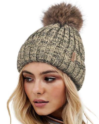 Faux-Fur Pom Beanie