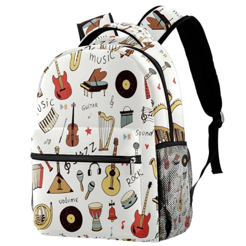 Sac de voyage décontracté motif musique, cadeau parfait pour ados