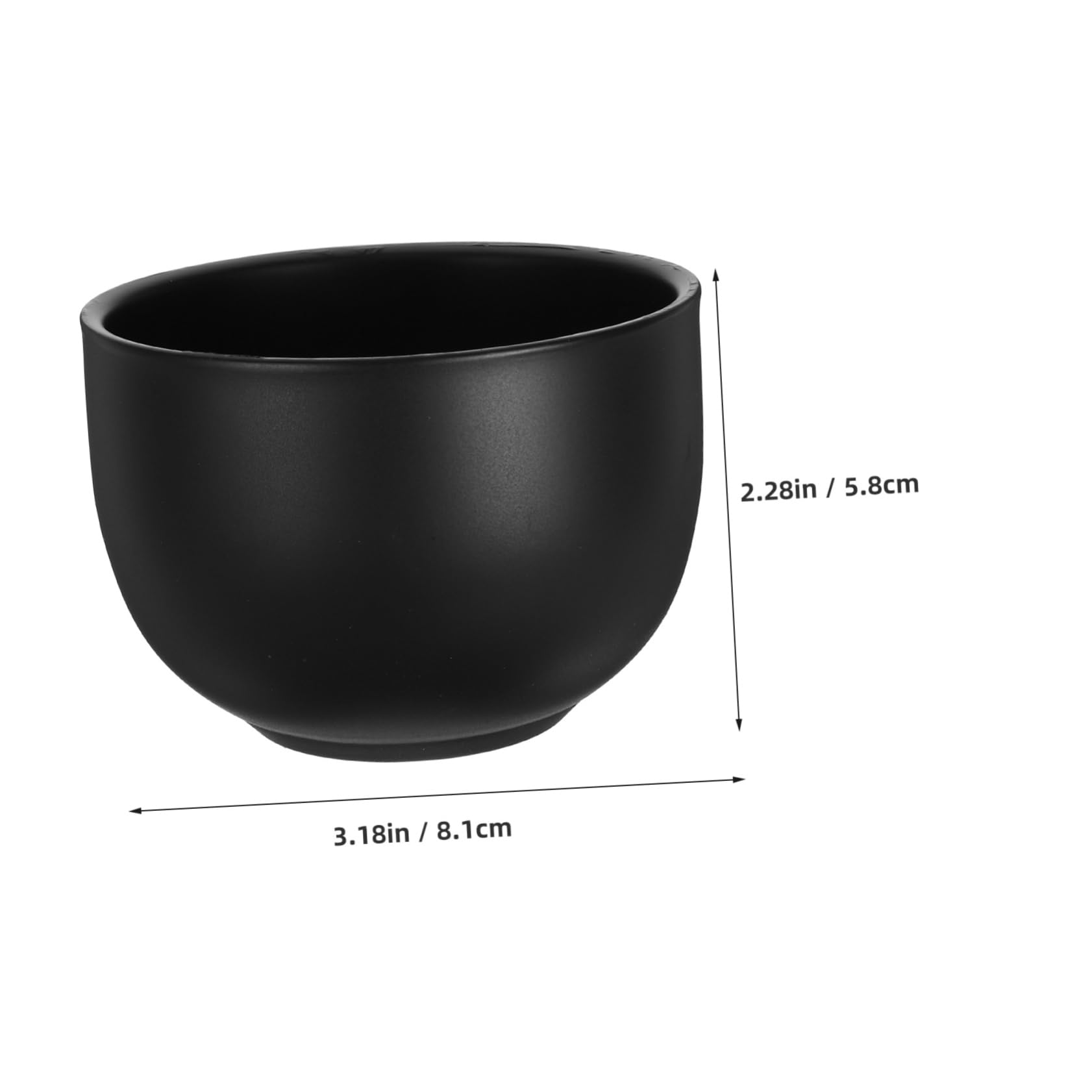 TOVINANNA Men Shaving Bowl Matte Shaving Soap Container for Barbers Multi Use Deep Design for Rich Foaming Durable and Lightweight Shave Cup for Men
