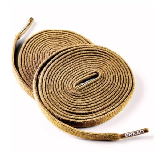 Image of Bread Elastic Shoelaces - Tie Once, Slip On Convenience - Premium Stretch Laces for Boots, Running Shoes, and Everyday Wear
