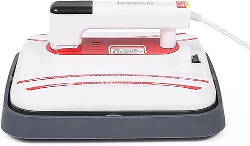 KOVOSCJ Mini prensa de calor portátil de hierro para bricolaje, camiseta de transferencia de calor con taza y calentador de tapa, impresión de ropa