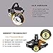 Headlamp, 2 in 1 Newest T6 Spot Zoomable+COB Board Flood Hardhat Light, 6000 Lumen Waterproof USB Rechargeable Hard Hat Head Lamp, Up-Close Work HeadLight with 4 Clips for Outdoor Camping Hunting