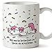 MUGFFINS Taza Unicornio - Hoy me he levantado con ganas de acostarme - Regalo Original con Frases Divertidas para desayunos