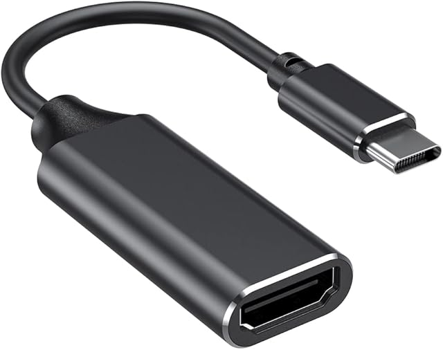 USB C to HDMI Adapter, Type c to HDMI 4K Adapter (Thunderbolt 3 Compatible) with Video Audio Output for MacBook Pro 2018/2017/2016, Samsung Note 9/S9/Note 8/S8, Huawei Mate 20 and More (Black)