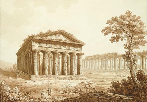 Impression sur toile le Temple de Neptune Paestum Kaisermaan affiche peinture salon 60x90