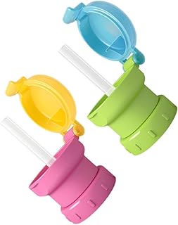 LIOOBO Chapéu De Palha Infantil Anti-Asfixia 8 Peças Sombrero Infantil Chapéu De Palha Tampa De Palha Tampa De Palha Garrafa De Suco Tampa De Palha Garrafa De Refrigerante Tampa