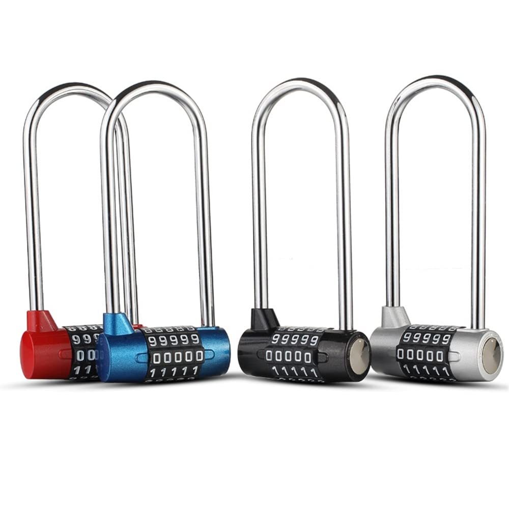 Lucchetto, lucchetto per bagagli, combinazione, lucchetto a 5 cifre, 118 mm, resistente, codice esterno per porta valigia borsa pacchetto