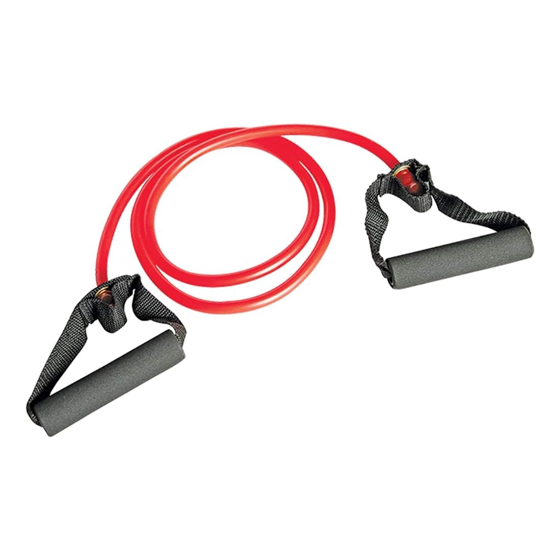 Nivia Soft Expander Resistance Cable, Workout Band for Men & Women, Exercise Bands - Red-image-4