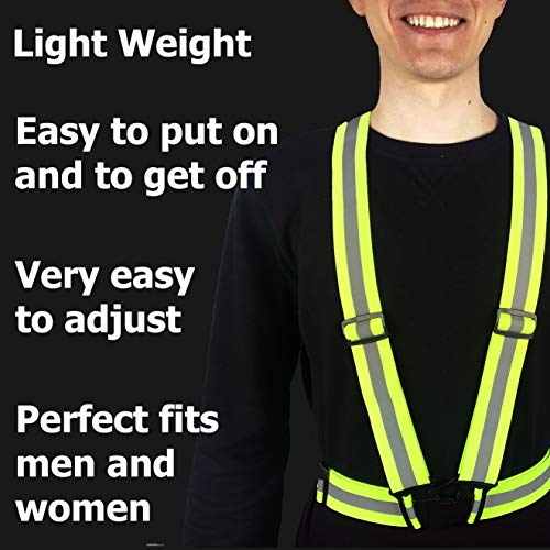 Hivisible Reflective Running Vest (1X Green) #TOP1