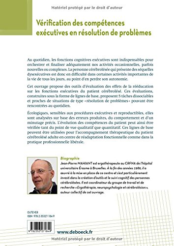 Vérification des compétences exécutives en résolution de problèmes: Lignes de base appliquées à des situations de la vie quotidienne