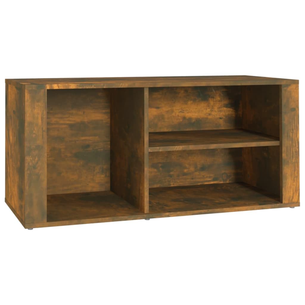 Zapatero de madera que elimina el desorden en la entrada actuando como banco auxiliar estable