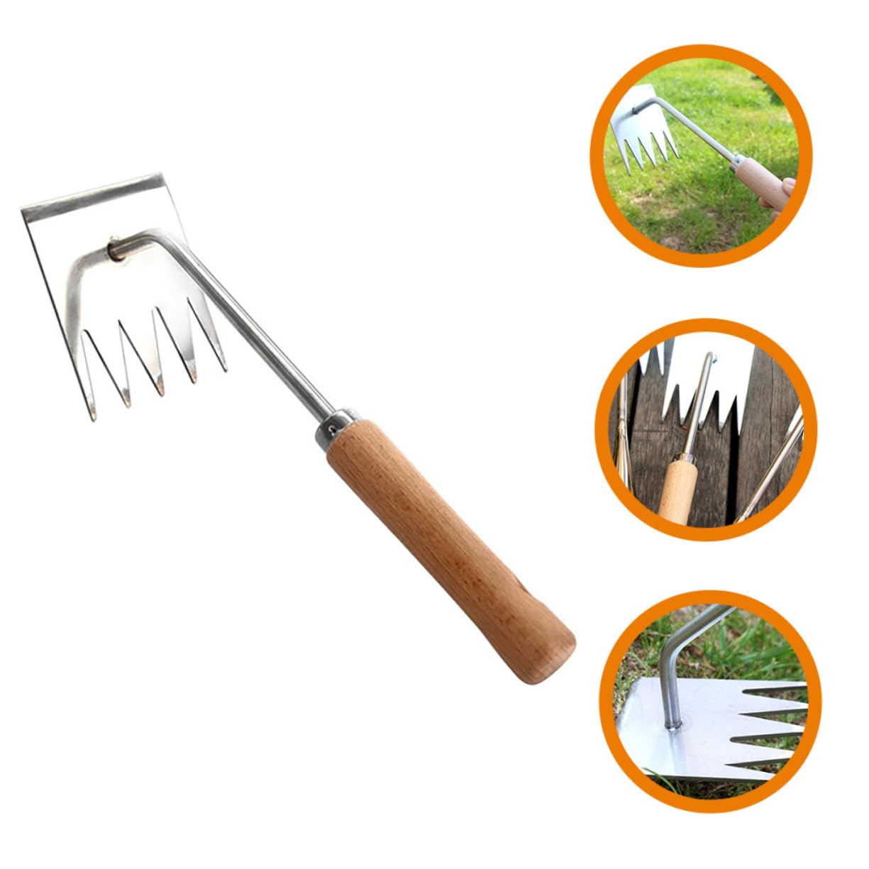 TOYANDONA 4 Stück Handliches Unkrautentfernungswerkzeug mit Ergonomischem Effektiver Jäter für Gartenarbeiten zum Entfernen Moos zwischen Pflastersteinen
