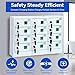Bpatoimsx Secure and Convenient 12 Bays Cell Mobile Phone Steel Locker with Charger Charging Station Cabinet and Key Lock White - Ideal for Students and Employees