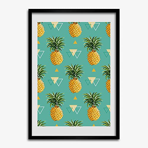 Cadre en bois moderne 50x70 cm Tulup peinture decorative finition premium ananas