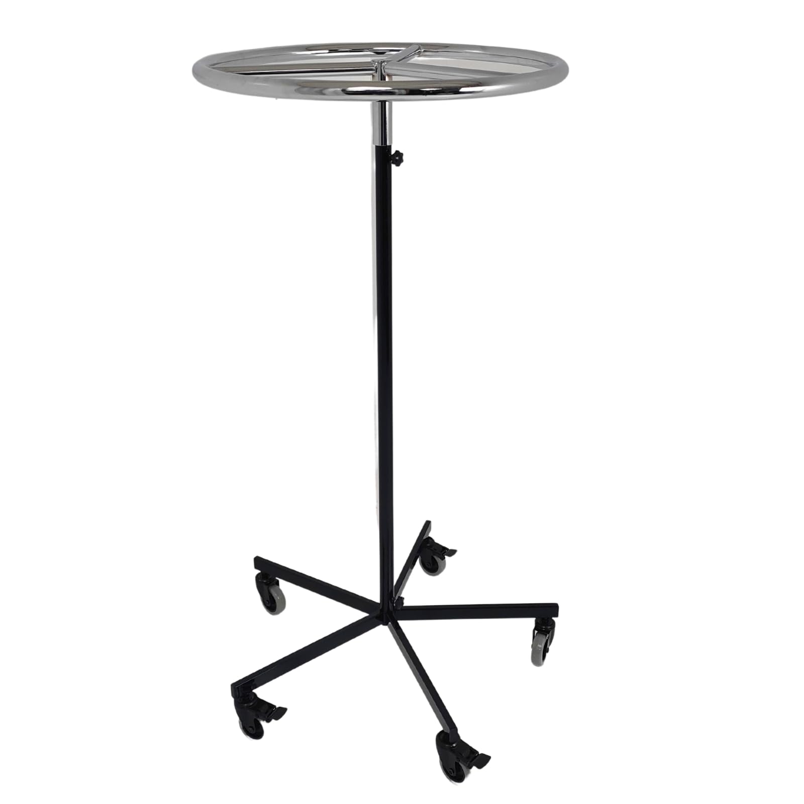 Garment Rail Clothes Display Circular Fashion Adjustable Height Rack 3 Sizes (24" ROUND TOP)