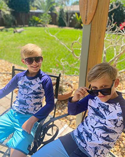Shark Swimsuit Boys Rash Guard Toddler Boys Long Sleeve Swim Shirt Upf 50+ Sun Protection Swimming Shirts 1-2 Years #TOP1