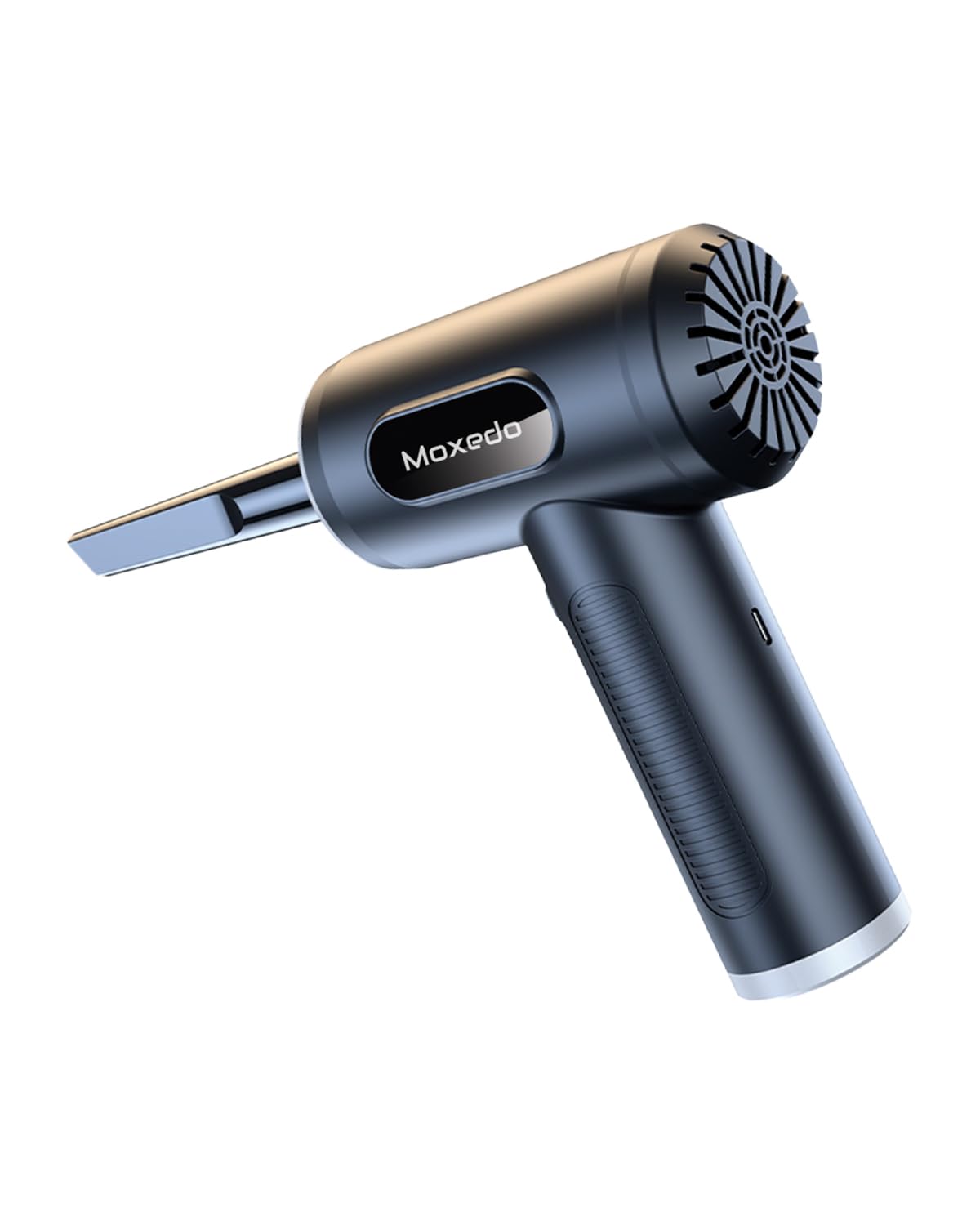 Moxedo 2 in 1 Cordless Air Duster 3 Gear Adjustable Portable Handheld Dual Mode Blowing and Vacuuming 50000 RMP with LED Light for Keyboard Cleaner, Computer and Car