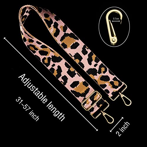 chushui Leopard Purse Strap,2" Wide Crossbody Replacement Strap,Guitar Style Shoulder Strap for Bag,Handbag2