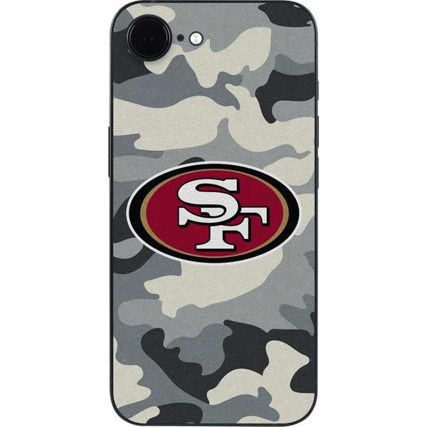 Skinit Decal Phone Skin Compatible with iPhone 16e - Officially Licensed NFL San Francisco 49ers Camo Design