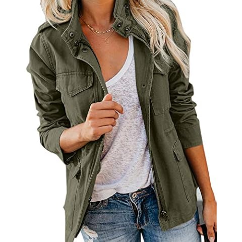 Soulomelody Women's Military Anorak Jacket Cover