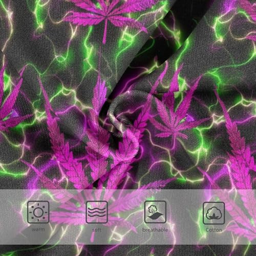 Joisal Cotton Girls Underwear Toddlers Vibrant Purple Leaves Green Black Cute Panties Girl Bright Undies Kids Briefs 2t3