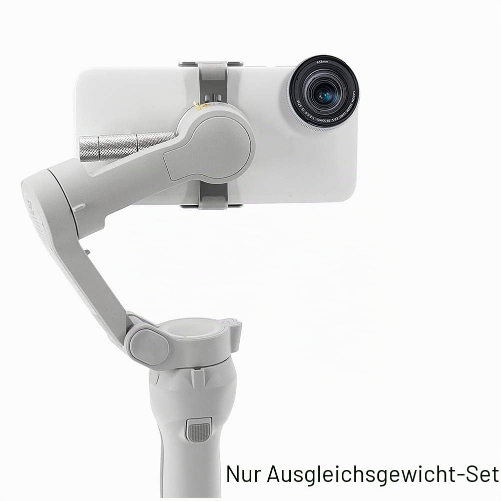 Yius Gegengewicht Gimbal Stabilisator, 3 Stück OM 4/OS MO Mobile 3 Gegengewicht Balance Zähler Gewichte Unterstützung 70 g Videoaufnahmen Zubehör für DJI OSMO Mobile 3 4 (Silber)