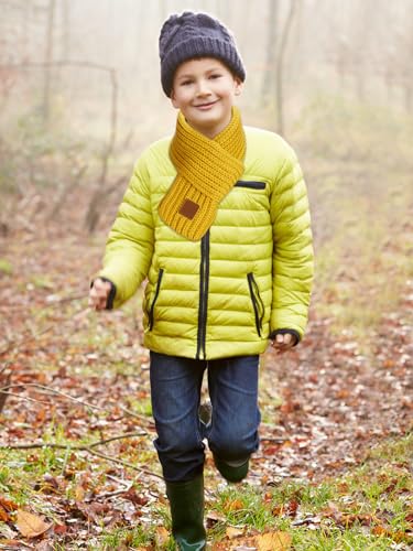 SATINIOR 9 Pieces Kids Knitted Scarf Winter Solid Color Toddler Warmer Scarf for Boy Girl4