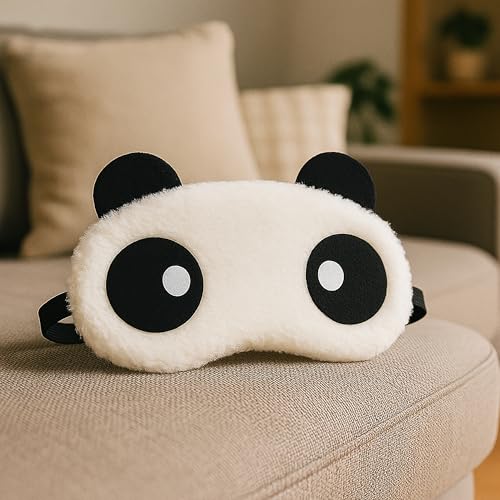 Image of Jenna Eye Mask Sleep Masks for Girls Blindfold for Women Eye Masks for Sleeping (Panda-WaterDrop)