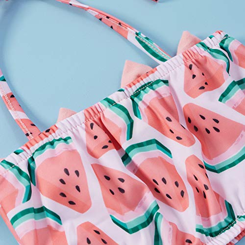 Yccutest Toddler Girl Swimsuits Infant Baby Girl Bathing Suit Bikini Sets Swimwear 3 Piece Summer Beach Outfit Top Shorts Hat thumb #5