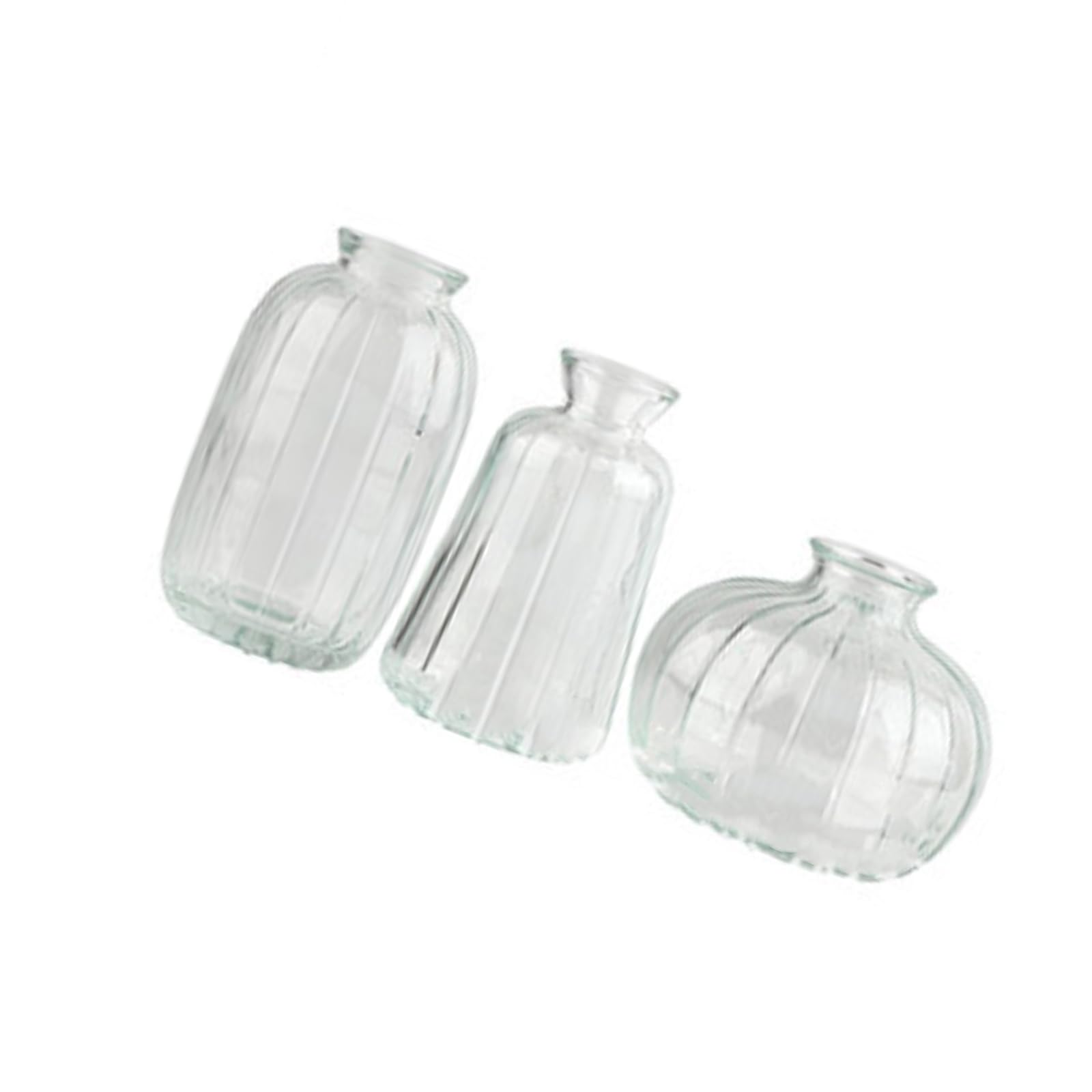 Jarrones de cristal decorativos juego de 3 floreros para plantas colgantes
