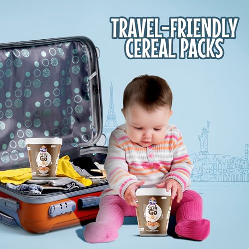 Image of BE'BE' BURP Travel pack Grab & Go- Finger Millet Mix with Apple & Carrot |Natural Food No Sugar No Salt | No Artificial Preservatives & Flavours | Baby Cereal-120gm (Pack of 4)