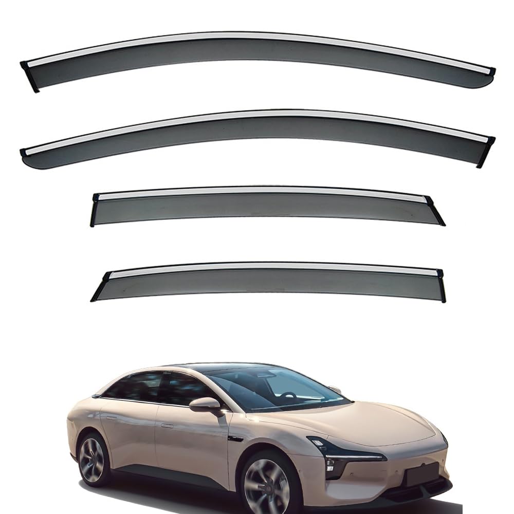 WENINETIES Wind Deflectors Set for XPENG MONA M03 2024 2025 2026, Door Hatchback Door Rain Deflectors Car Wind Deflectors Window Visors In-Channel Car Accessories