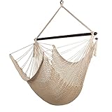 Caribbean Hammocks Large Chair - 48 Inch - Polyester - Hanging Chair - Cream